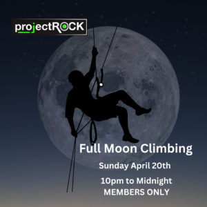 Full Moon Climbing at projectROCK an indoor rock climbing gym in Easley, SC