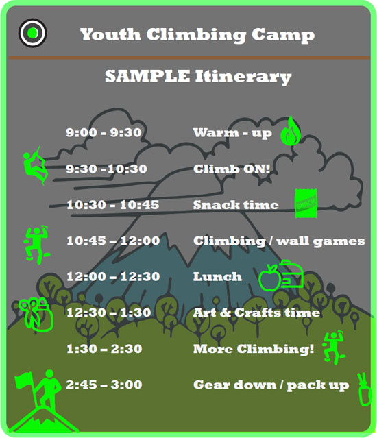 projectROCK Youth Camp Itinerary