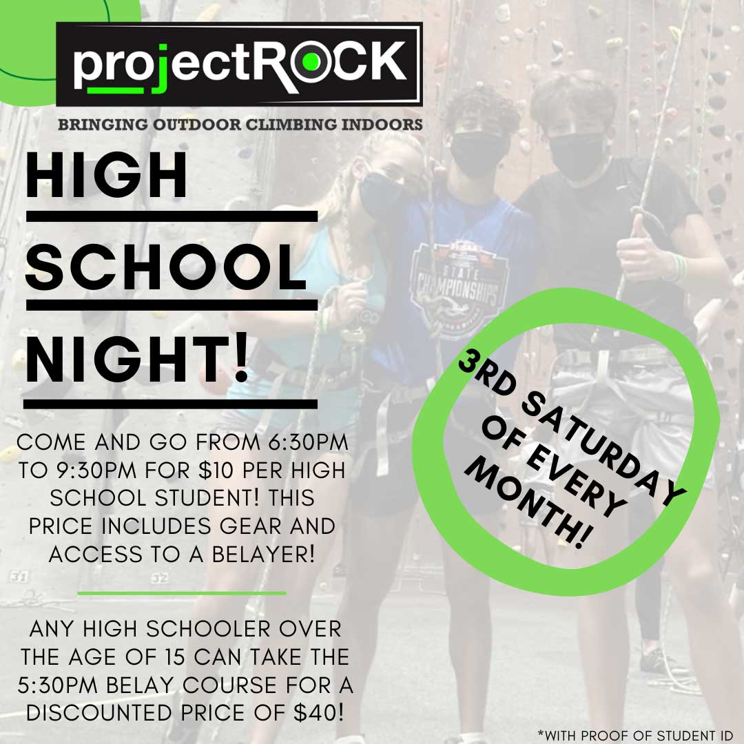 High School Nights at projectROCK