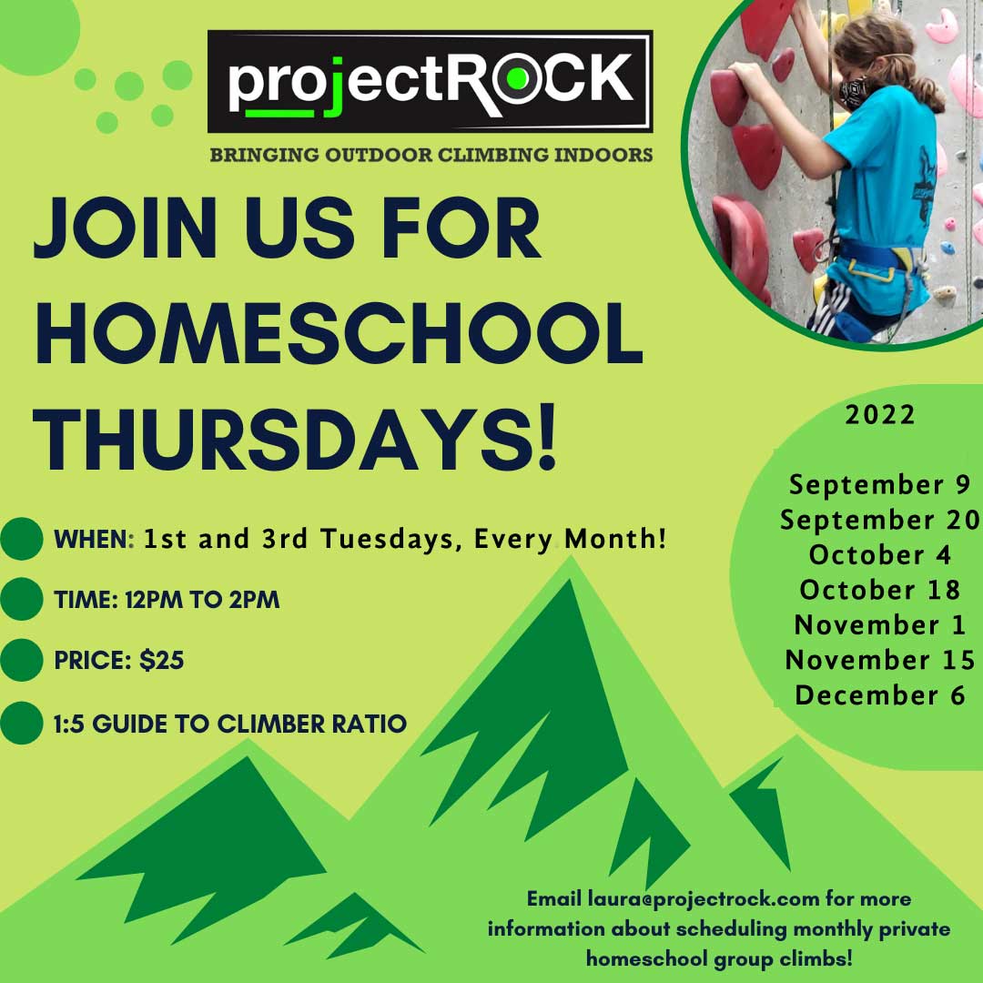 Homeschool Tuesdays at projectROCK