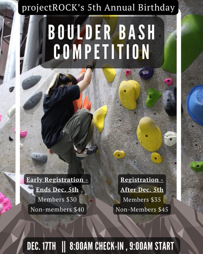 5th Annual Boulder Bash Competition at projectROCK