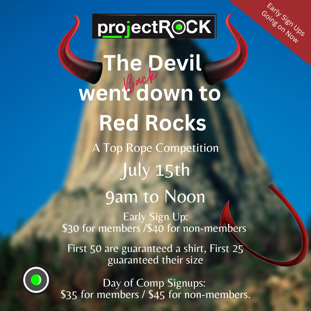 projectROCK The Devil went BACK Down to Red Rocks 2023 top rope comp
