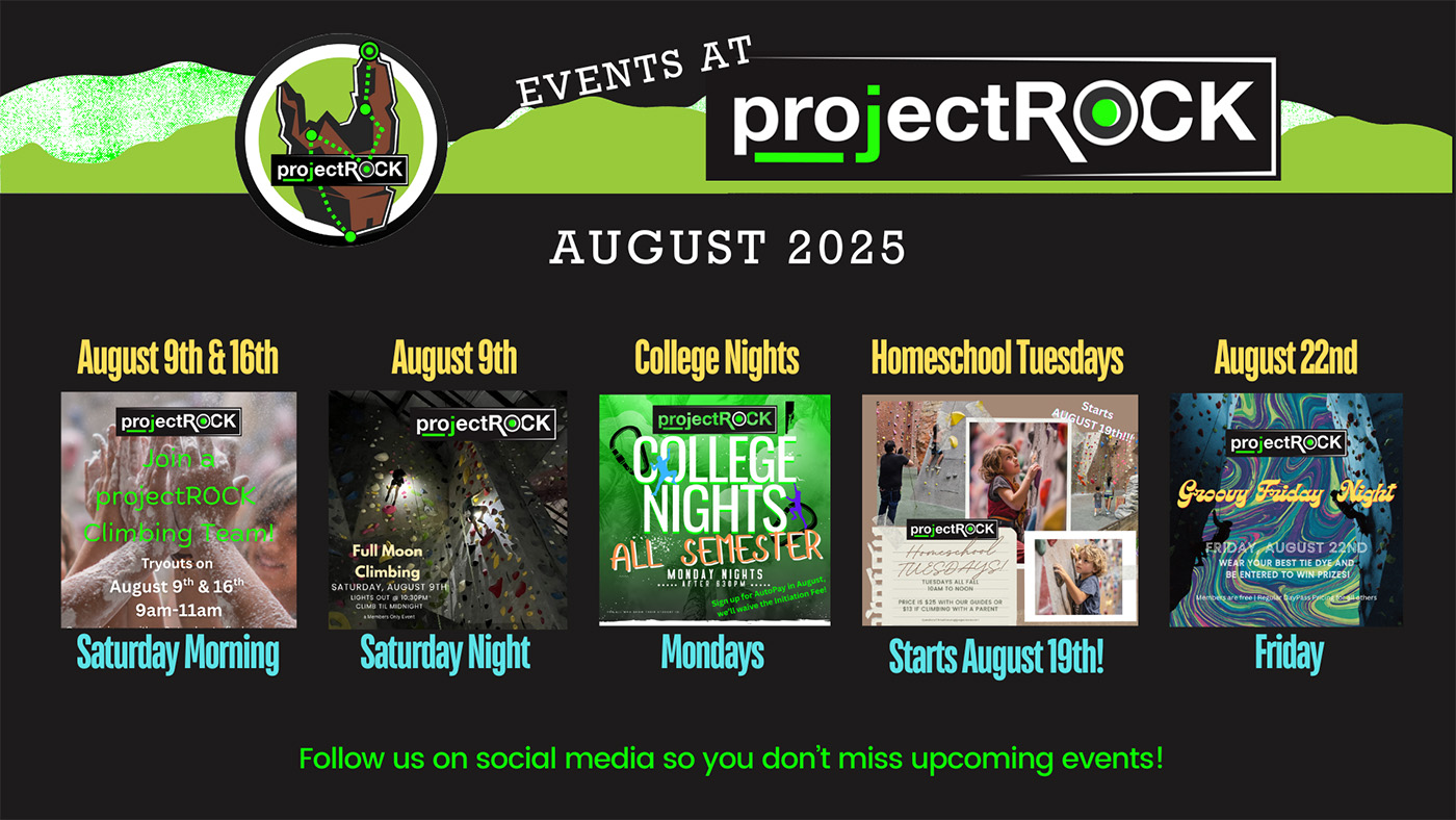 We've got something for everyone in August 2025 at projectROCK