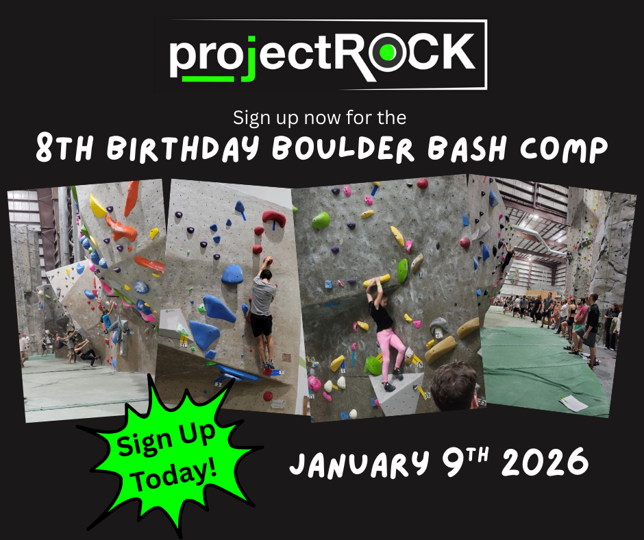 projectROCK 8th Birthday Boulder Bash - January 9th, 2026