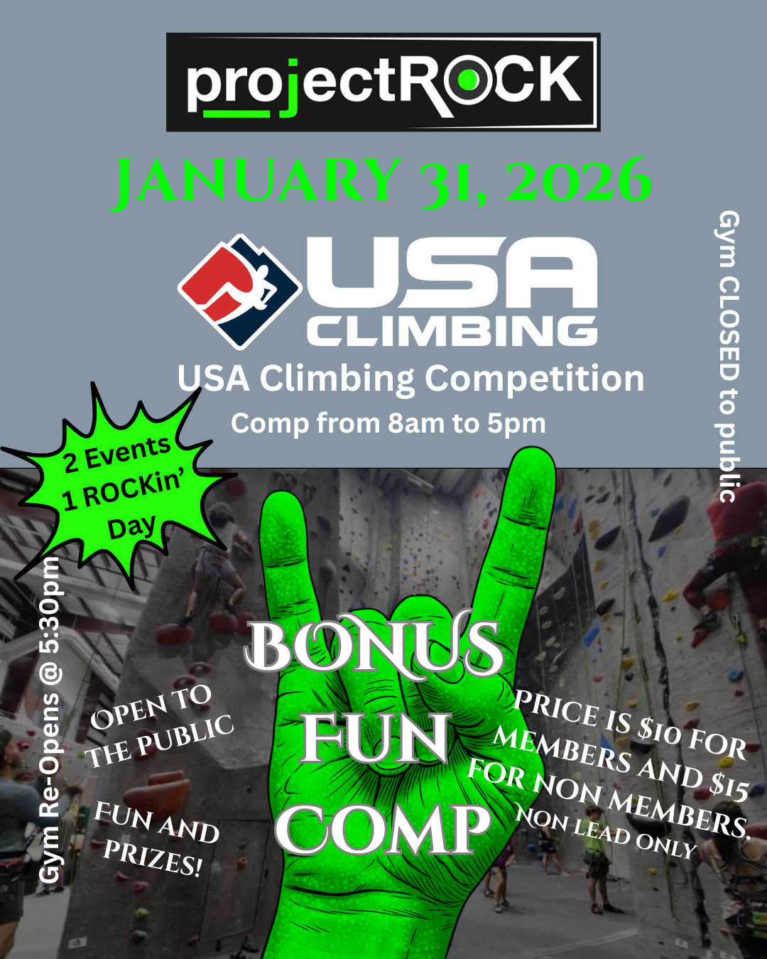 USA Climbing in Florida and BONUS FUN Comp 2026